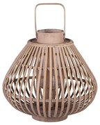Διακοσμητικό φανάρι Sahara Lantern Natural, Bamboo/Glass Ø39 x H33 cm, 10 x 25 cm Broste Copenhagen