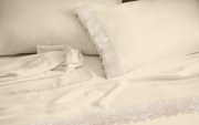 Makis Tselios Home Lace Σετ Κουβερλί Υπέρδιπλο Ecru 220x240cm
