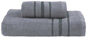 Πετσέτες Μπάνιου (Σετ 3τμχ) Palamaiki Sina Grey 450gsm