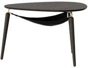 Τραπέζι Σαλονιού Hang Out 5114 Φ80x48,9cm Black Oak-Brass Umage