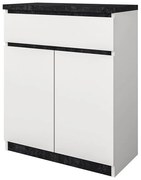 Μπουφές ORLY Nimphea Alba/Dark Concrete 80x40x98cm