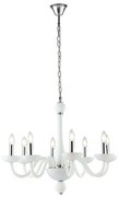 Φωτιστικό Οροφής Alfiere I-ALFIERE/8 BCO 8xE14 Φ74cm 178cm White Luce Ambiente Design Γυαλί