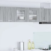 vidaXL Κρεμαστό ντουλάπι Riga Γκρι Σομόνα και Λευκό 80 x 31 x 40 εκ