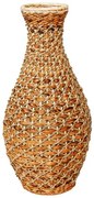 Βάζο Gucre I Inart ξύλο-rattan pe Φ30x70εκ 337-000033 337-000033 Μπεζ