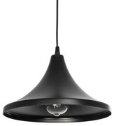 BELFRY 203-0078 Μοντέρνο Κρεμαστό Φωτιστικό Καμπάνα Μονόφωτο 1 x E27 IP20 Μαύρο Πλαστικό-Μ29.5 x Π29.5 x Υ21cm Globostar-203-007 203-0078