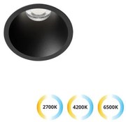 Σποτ Φωτιστικό Χωνευτό Στρογγυλό LED 10W IP20 72mm Dylan Viokef-4311201-Μαύρο 4311201
