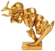 Διακοσμητικές Φιγούρες 565TNL1336 36x10x33cm Gold Aberto Design Πολυέστερ