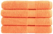 vidaXL Πετσέτες Σάουνας SOLUND 4 Τεμ. Πορτοκαλί 80x200 εκ. 600 γρ/μ²