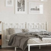 vidaXL Κεφαλάρι Λευκό 180 εκ. Μεταλλικό