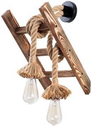 Φωτιστικό Τοίχου - Απλίκα Erebos 521SHN2134 25x26x45cm 2xE27 40W Natural Opviq
