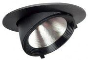 Χωνευτό Σποτ Φωτιστικό Οροφής Roma 30W Led 3000K 36° GK 43-000394 Μαύρο