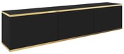 Έπιπλο Τηλεόρασης Κρεμαστό Oro P_ORO_BTVc 175x30x32cm Anthracite-Gold