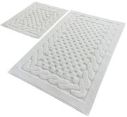 Πατάκια Μπάνιου Bambi 351ALS2134 (Σετ 2τμχ) Ecru L'essentiel Maison 60x100cm 100% Βαμβάκι