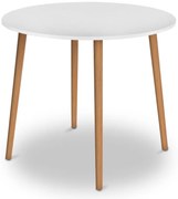 Τραπέζι Cruz Megapap από μελαμίνη χρώμα λευκό 92x92x75εκ.-GP022-0032,3