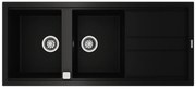 TEKA NOVA 80 B-TG 2B 1D Ένθετος Γρανιτένιος νεροχύτης Μαύρος Μ116xΠ51εκ