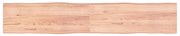 vidaXL Επιφ Τραπεζιού Αν Καφέ 220x40x(2-4)εκ.Ακατέργ. Μασίφ Ξύλο Δρυός