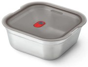 Κουτί φαγητού Black+Blum FBSS-SQ-L017, 1,4 l, τετράγωνο, ασφαλές για φούρνο, χωρίς BPA, ανοξείδωτο ατσάλι, γκρι