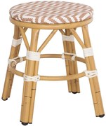 Σκαμπό Chino HM6285.04 Φ36x46cm Brown-White