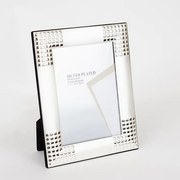 Κορνίζα Μεταλλική Επάργυρη 756-10024 13x18cm Silver Estheti Home Μέταλλο