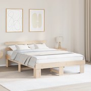 vidaXL Κρεβάτι πλαίσιο 140x200 εκ μασίφ ξύλο πεύκου