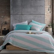 Σεντόνια King Size (Σετ) Nef-Nef Homeware Casual Stripe Petrol