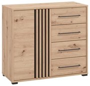 ΚΟΜΟΤΑ ASCALON 90 2K4F ARTISAN OAK-ΜΑΥΡΟ ΧΡΩΜΑ 93x40x82εκ 11013064