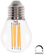 ΛΑΜΠΤΗΡΑΣ LED FILAMENT 6W E27 3000K ΔΙΑΦΑΝΟ DIMMABLE