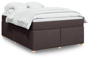 ΚΡΕΒΑΤΙ BOXSPRING ΜΕ ΣΤΡΩΜΑ ΣΚΟΥΡΟ ΚΑΦΕ 160X200 ΕΚ ΥΦΑΣΜΑΤΙΝΟ 3285390