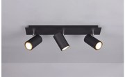Σποτ Φωτιστικό Οροφής 3xGU10 Τριπλό Κινητό Marley Trio Lighting-802400332-Μαύρο 802400332