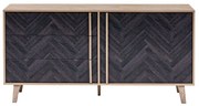 ALBERO ΜΠΟΥΦΕΣ SONOMA DECAPE ΜΑΥΡΟ ΜΕ PATTERN 150x39xH76cm 05-0436