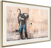 Αφίσα - Banksy: The Son of a Migrant from Syria - 60x40 - Χρυσό - Με πασπαρτού