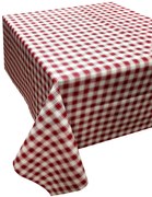 Τραπεζομάντηλο Polycotton 140x180εκ. Καρώ Design-1 Red Komvos Home 7001754-3