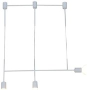 Κρεμαστό Φωτιστικό Οροφής 3xE27 G95 LED Megan Homelighting-77-3817-Λευκό 77-3817