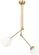 Φωτιστικό Οροφής Cambaz 892OPV1406 100x15x110cm 2xE27 40W Gold Opviq