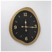 Ρολόι Τοίχου Μεταλλικό Μαύρο-Χρυσό 50x60x2.5cm 753-10063 Estheti-753-10063-Μαύρο-Χρυσό 753-10063