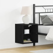 vidaXL Floating Ράφι  Μαύρο Δρυς 40x28,5x40 εκ Επεξεργασμένο Ξύλο