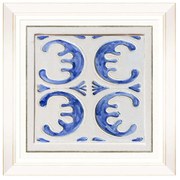 Κάδρο Folk Tiles III FA13250 50x50cm Blue MindTheGap Τετράγωνοι Wood