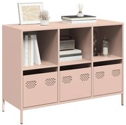 vidaXL Ντουλάπι Ροζ 101,5x39x73,5 εκ. από Χάλυβα Ψυχρής Έλασης