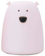 Φωτάκι Νυκτός Μικρή Αρκούδα 52-0005 Φ9cm 10cm Pink Rabbit &amp; Friends Silicone
