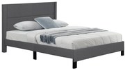 ΚΡΕΒΑΤΙ TRILLOP HM666.12 ΓΚΡΙ ΥΦΑΣΜΑ ΓΙΑ ΣΤΡΩΜΑ 160X200εκ.