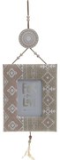 Κορνίζα Επιτοίχια Με Φτερα 9Χ13 Brown 3-30-887-0049 Inart Wood, Fabric