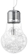 Φωτιστικό Οροφής Luce 033662 30x60/269cm 1xE27 60W Clear Ideal Lux