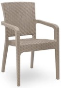 Πολυθρόνα Πολυπροπυλενίου Clio Recycled Cappuccino 57x55x86 GP046-0001,3 Megapap-GP046-0001,3-Καφέ GP046-0001,3