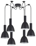 Φωτιστικό Οροφής Adept Tube 77-8548 50x50x300cm 6xE27 60W Black Homelighting