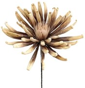 Τεχνητό Λουλούδι Αχινού 00-7086-1 30x85cm Brown Marhome Foam