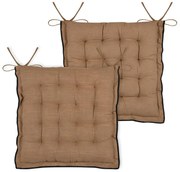 Μαξιλάρι Καρέκλας 2 Όψεων (38x38+4) S-F Camel CUD092008GAL