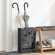 vidaXL Σχέδιο &amp; βάση αποθήκευσης Μαύρο 28 x 12 x 41 εκ Ατσάλι