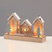 WOODEN VILLAGE  10 LED ΛΑΜΠ ΘΕΡΜΟ ΣΤΑΘΕΡΟ ΜΠΑΤ (2ΧΑA) 25*7*15cm IP20 ACA X0551129