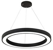 Κρεμαστό Φωτιστικό D60cm Led 68w 3CCT by switch on base Μαύρο Inlight 6073-60-BL