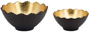 Διακοσμητικά Μπωλ Zyra (Σετ 2Τμχ) 77857-DS 45,7x25,4x12,7cm Black-Gold Artekko Μέταλλο